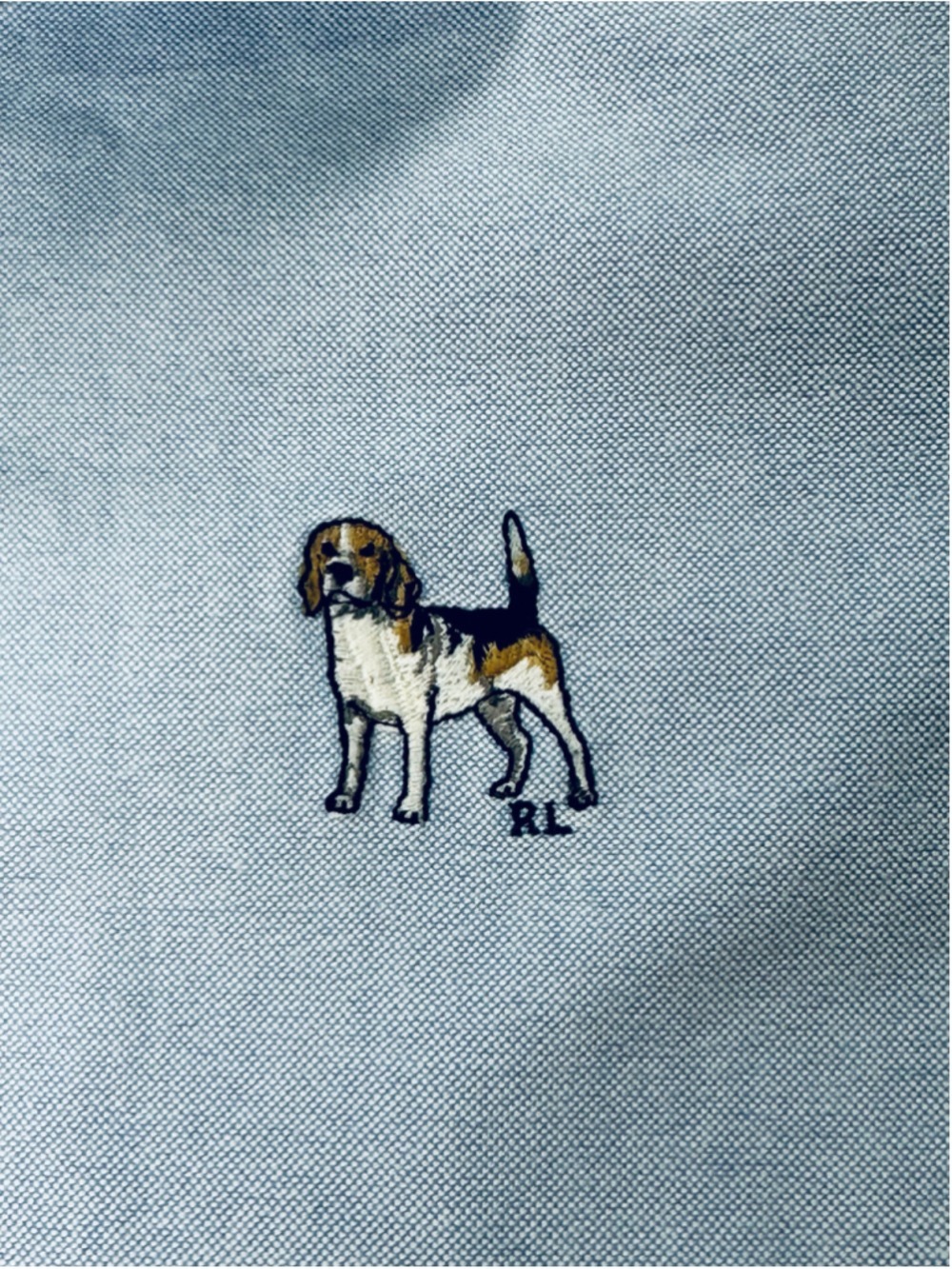 Vintage Ralph Lauren Sport Beagle Logo Oxford Shirt Women’s 6 Blue Hong Kong - Picture 9 of 14